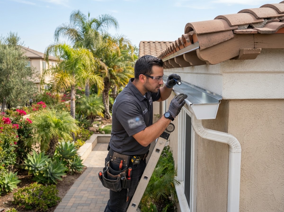 Gutter condition check before installing gutter guards