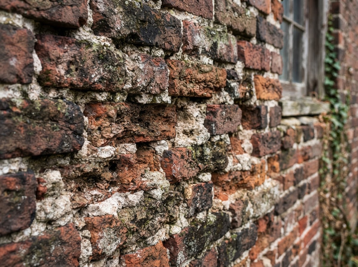 Older brick masonry detail on a Franklin area property