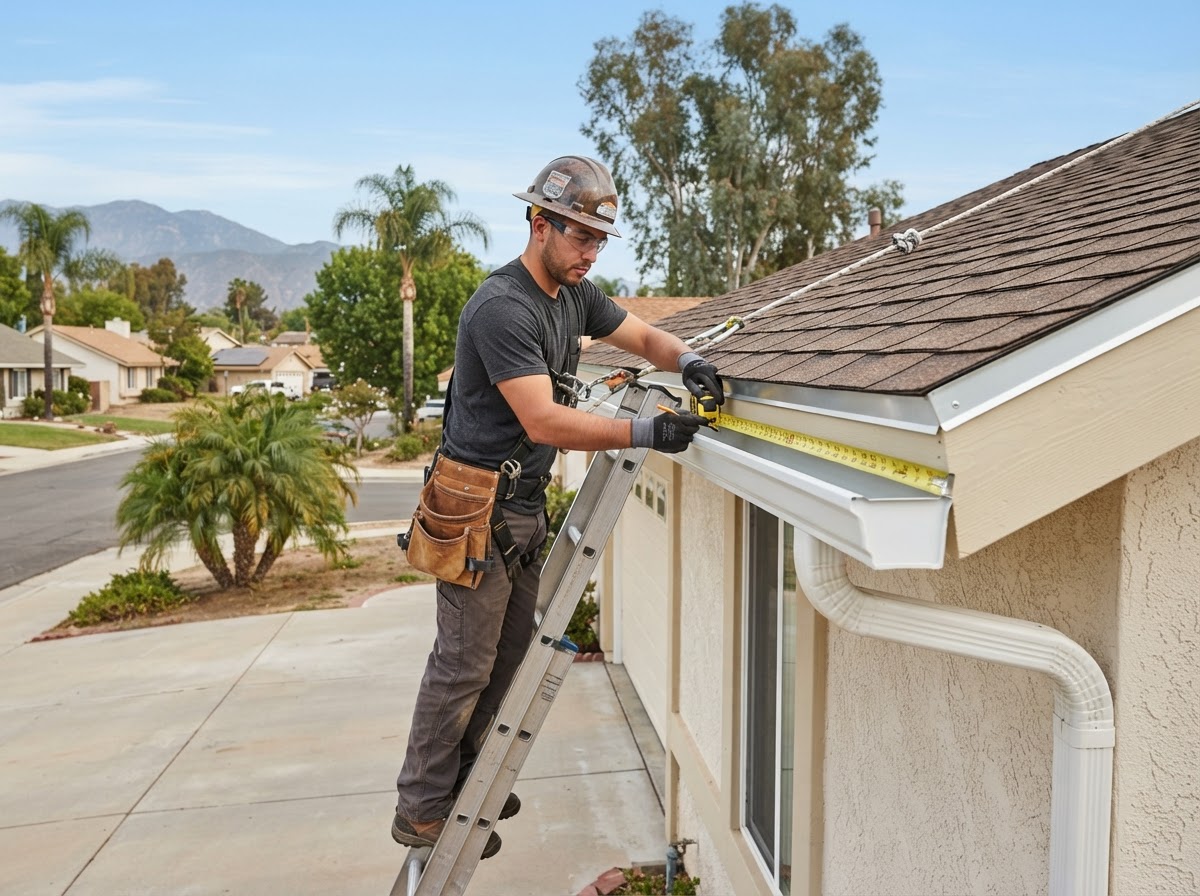 Gutter installation in Hemet CA