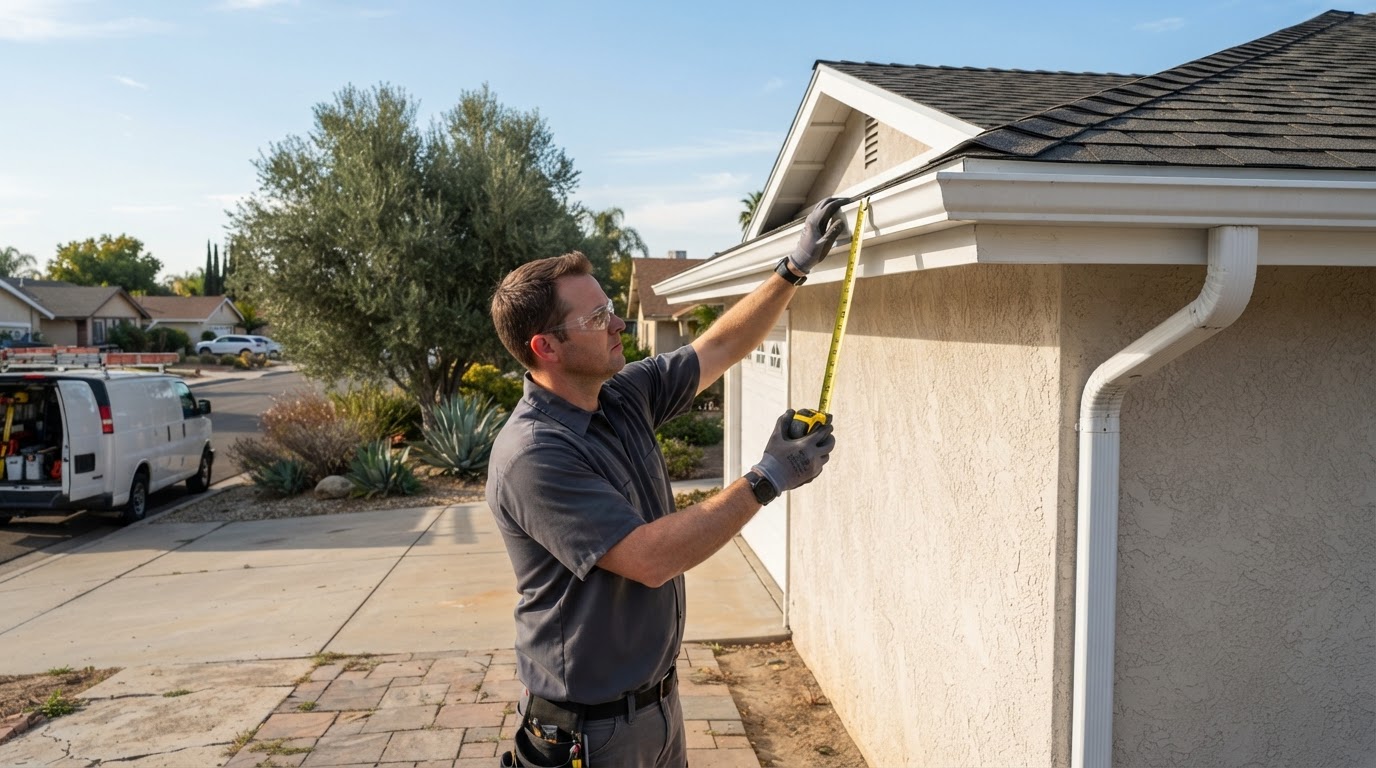 Gutter installation in Calimesa California