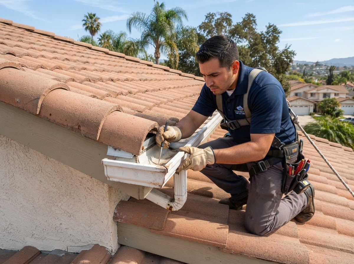 Gutter repair in Redlands California