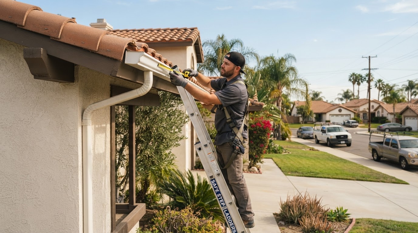 Gutter technician serving Beaumont California