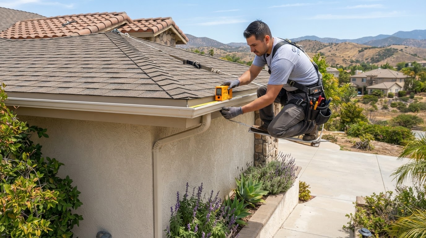 Gutter installation in Yucaipa California