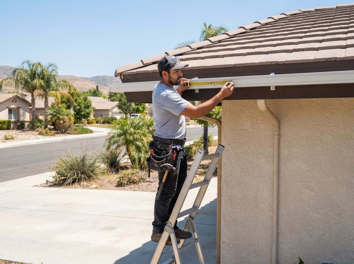 Gutter installation in Banning CA