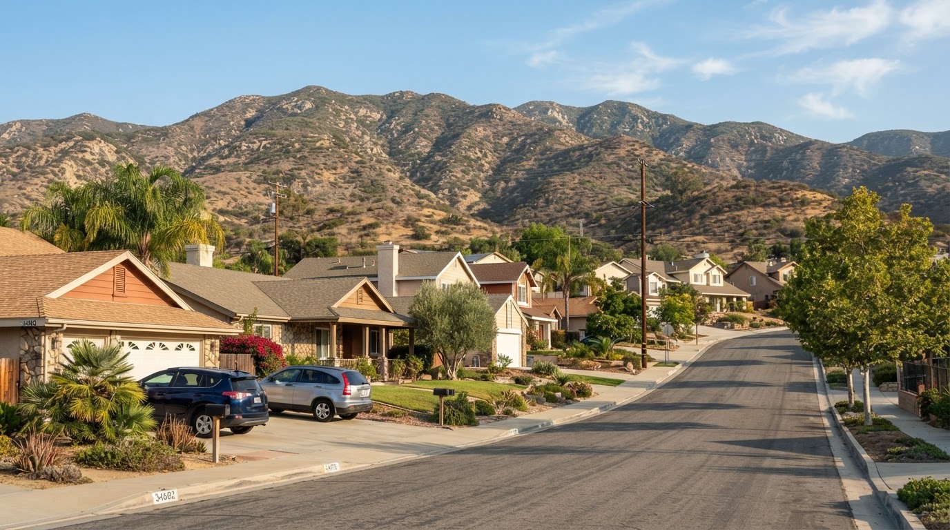 Downspout service for a Yucaipa property