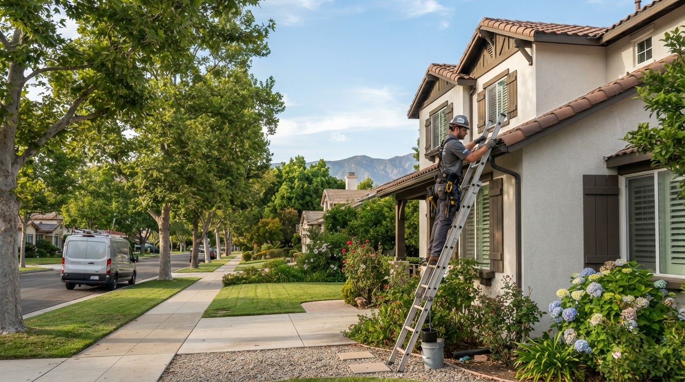Gutter services in Redlands California