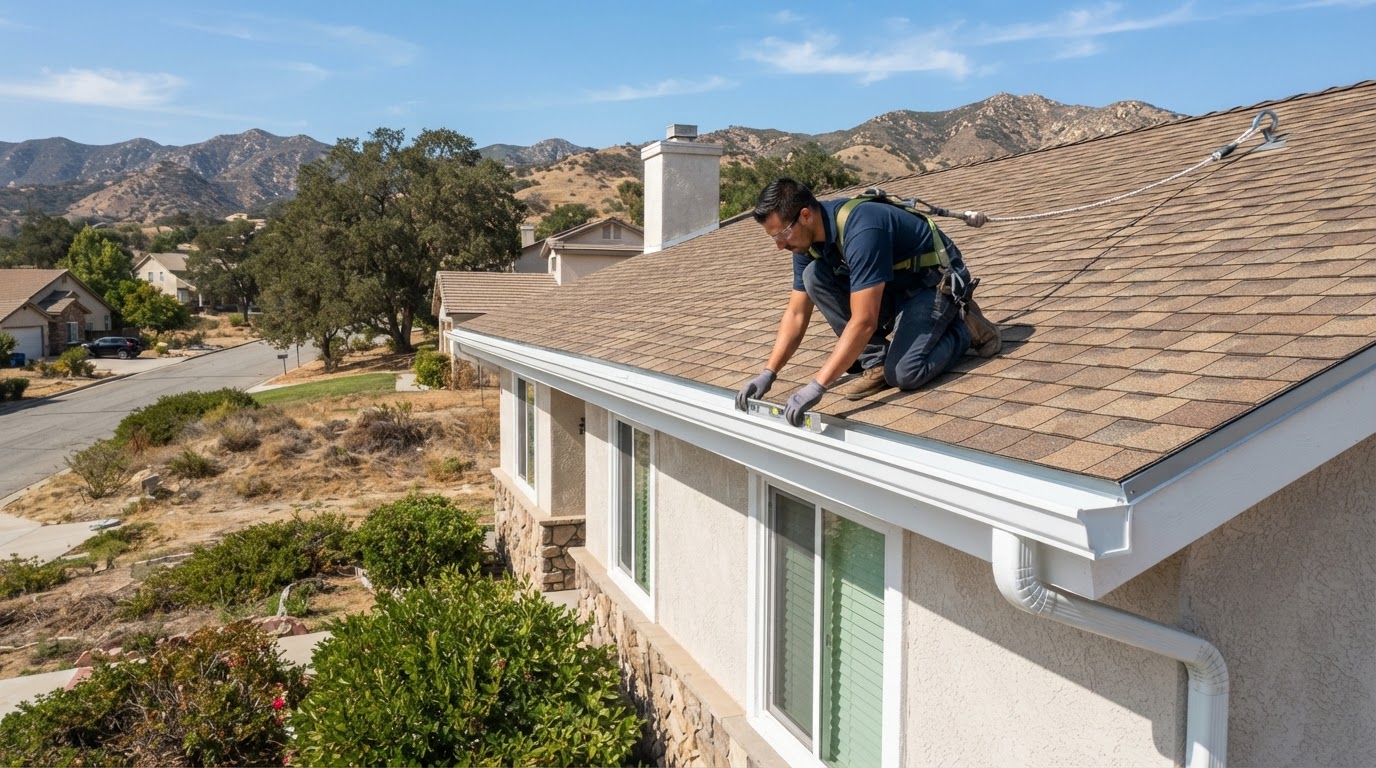 Seamless gutters in Yucaipa California