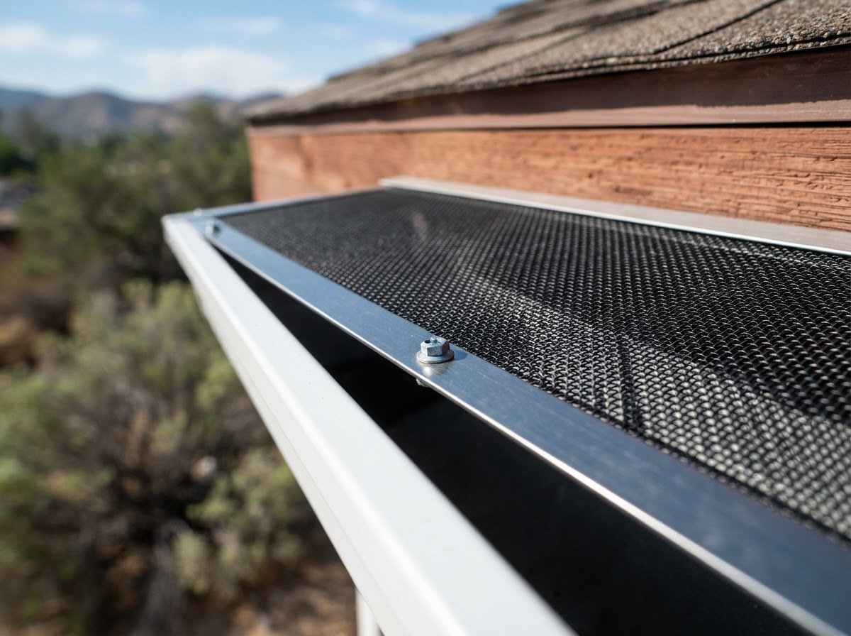 Micro-mesh gutter guard installation in Yucaipa