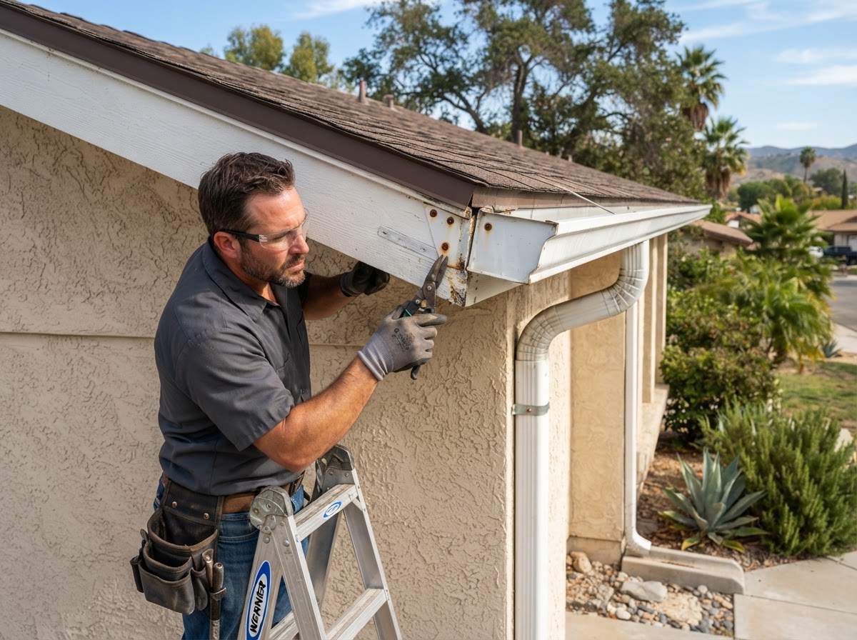 Gutter repair in Hemet California