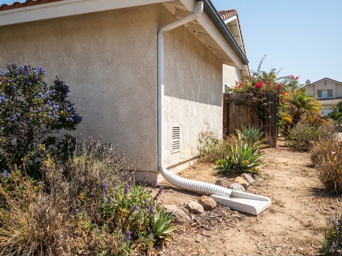 Gutter downspout drainage extension