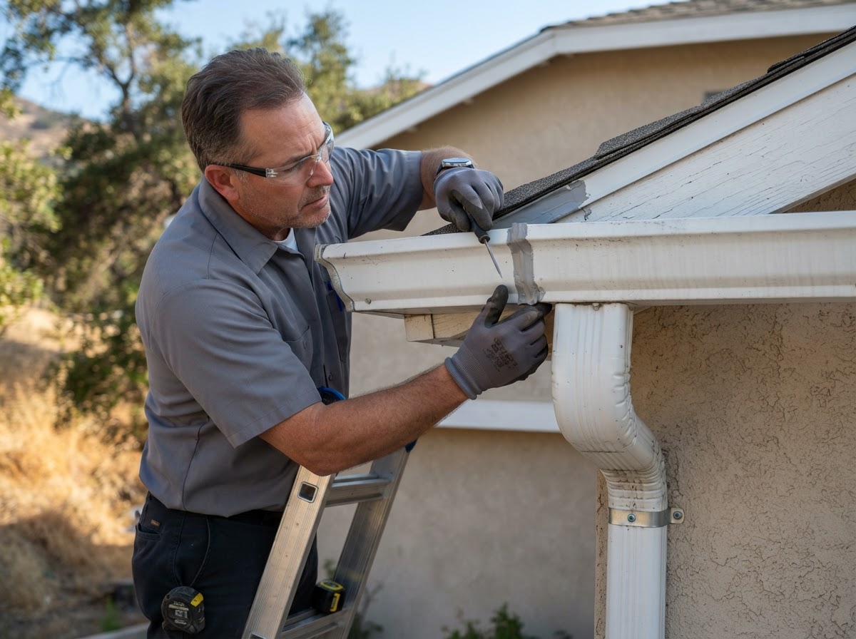 Gutter repair service in Calimesa California