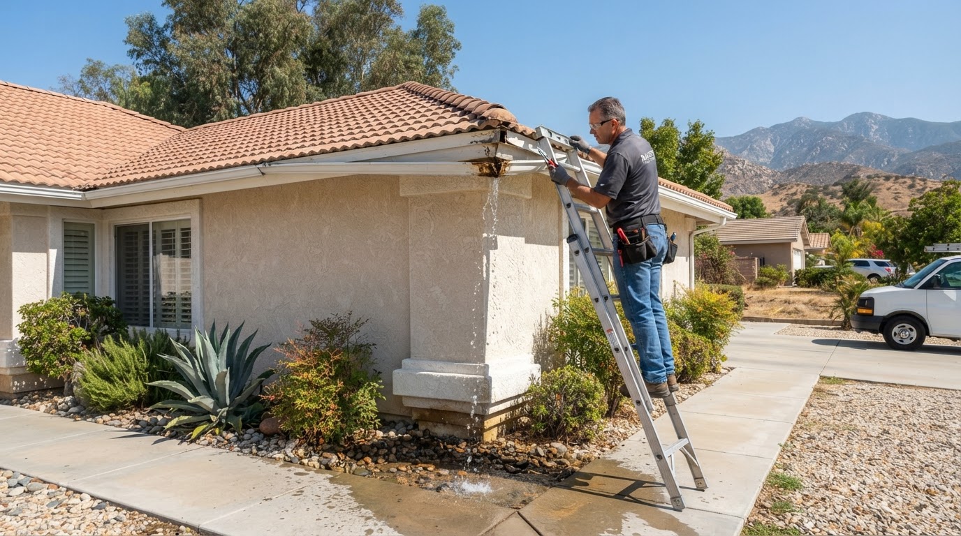 Gutter repair in Hemet California