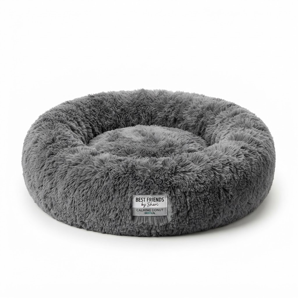 Best Friends by Sheri Calming Donut Dog Bed