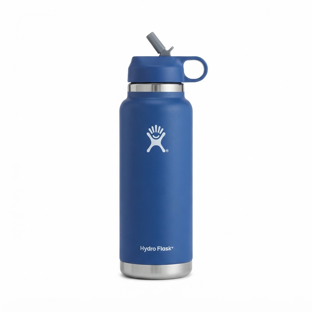 Hydro Flask Wide Mouth Straw Lid Water Bottle 32 oz