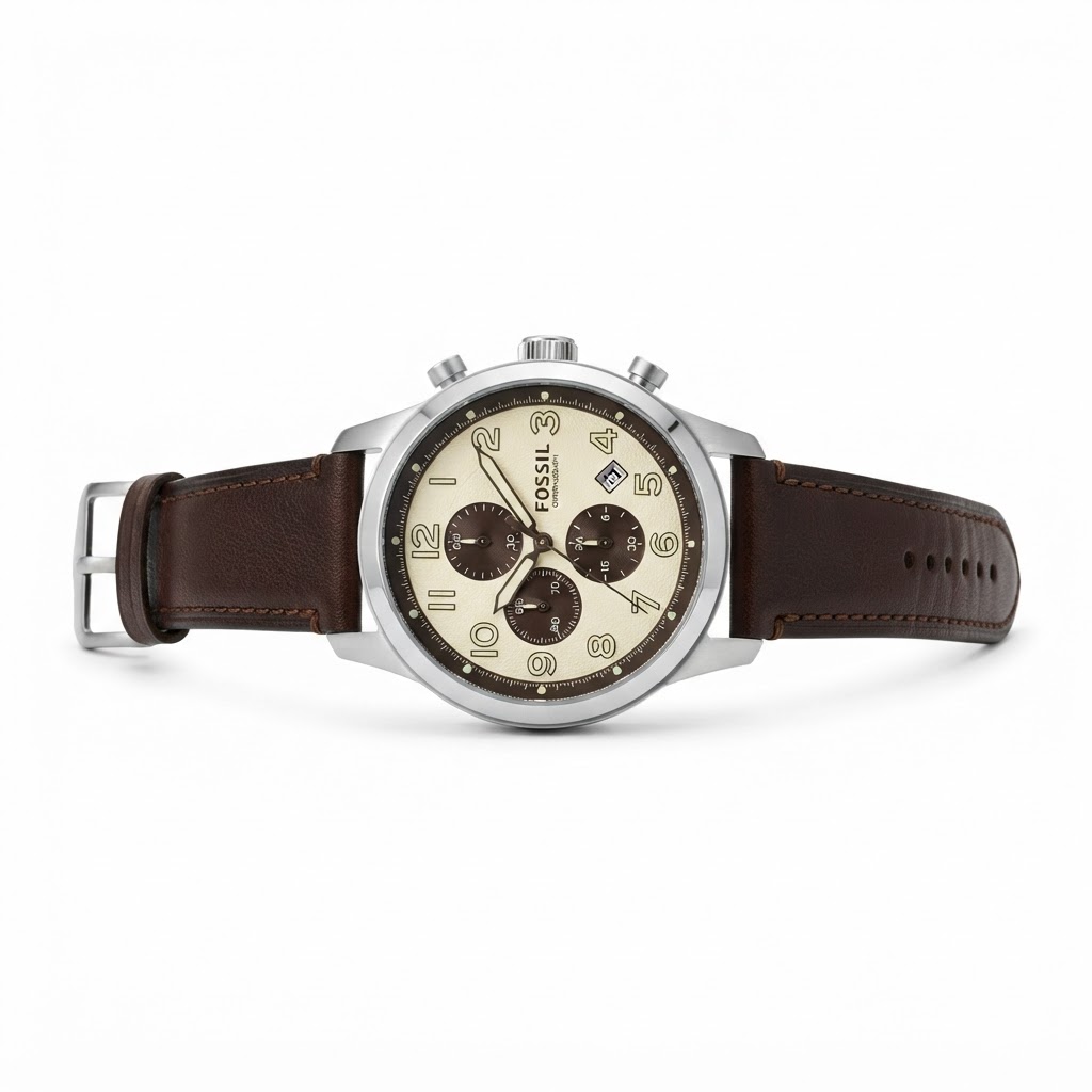 Fossil Men's Grant Stainless Steel Quartz Chronograph Watch