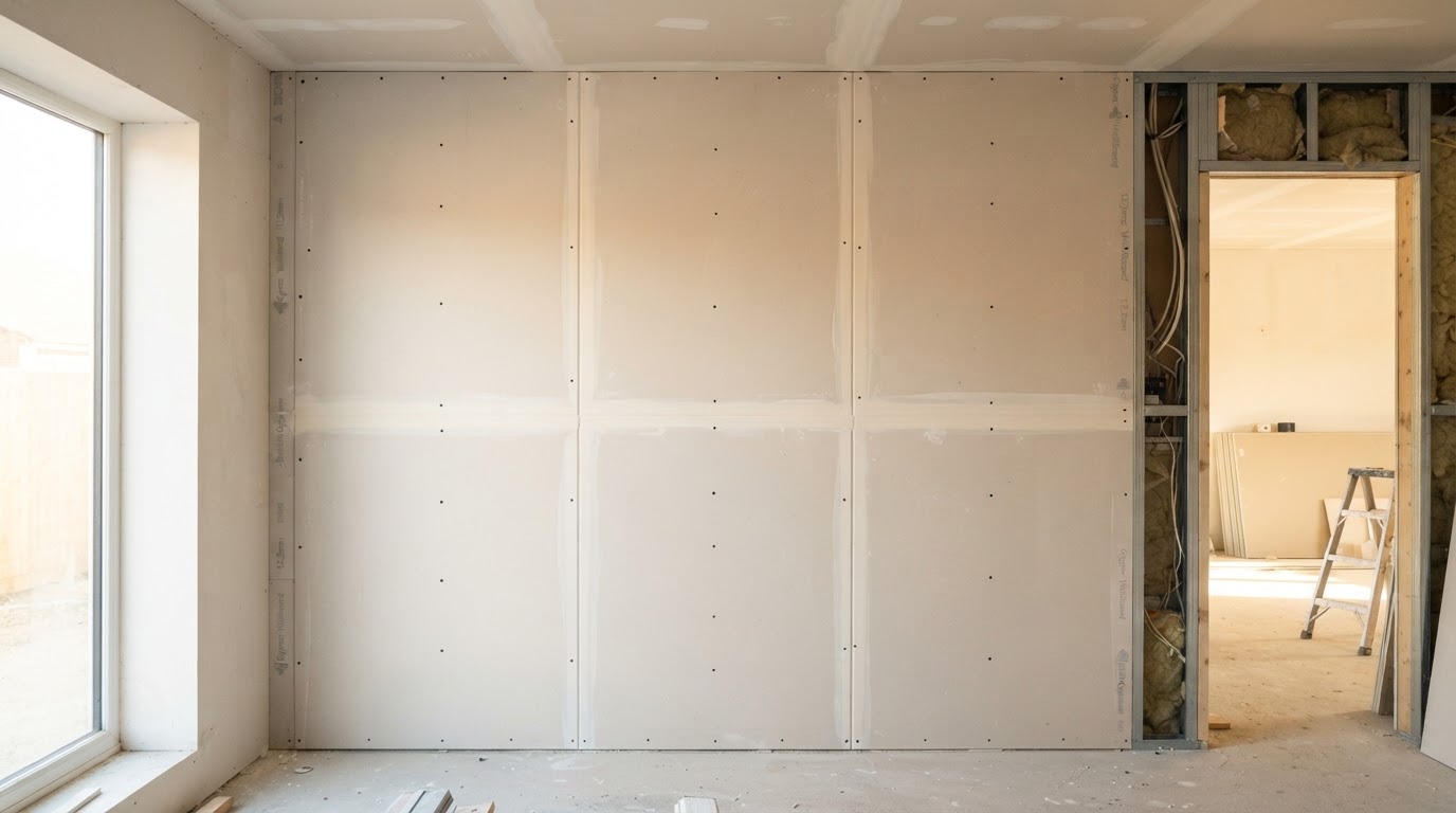 Dry Lining & Plasterboarding — illustrative stock image