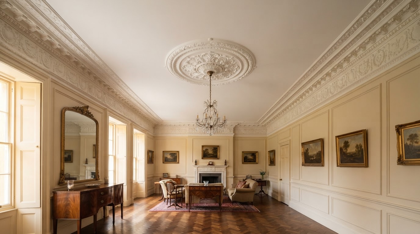 Ceiling Restoration Project — illustrative stock image