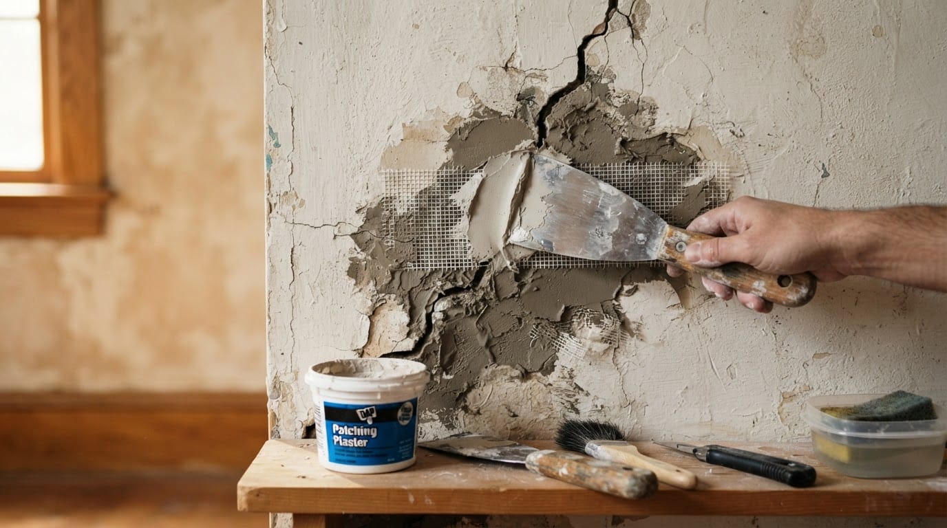 Plaster Repairs & Patching — Plaster repairs and patching in Exeter for holes, damaged areas and surfaces disturbed by electrical or plumbing work