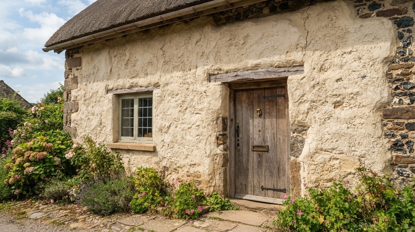 Lime Plastering & Lime Rendering — illustrative stock image