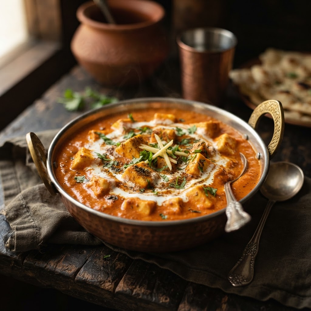 Shahi Paneer with Rice / Naan