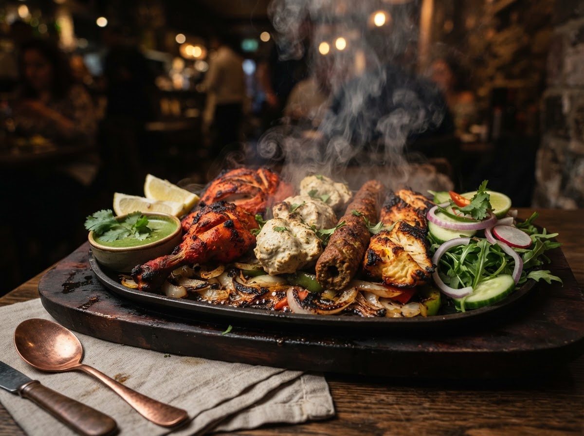Melbourne Special Non-Veg Platter closeup