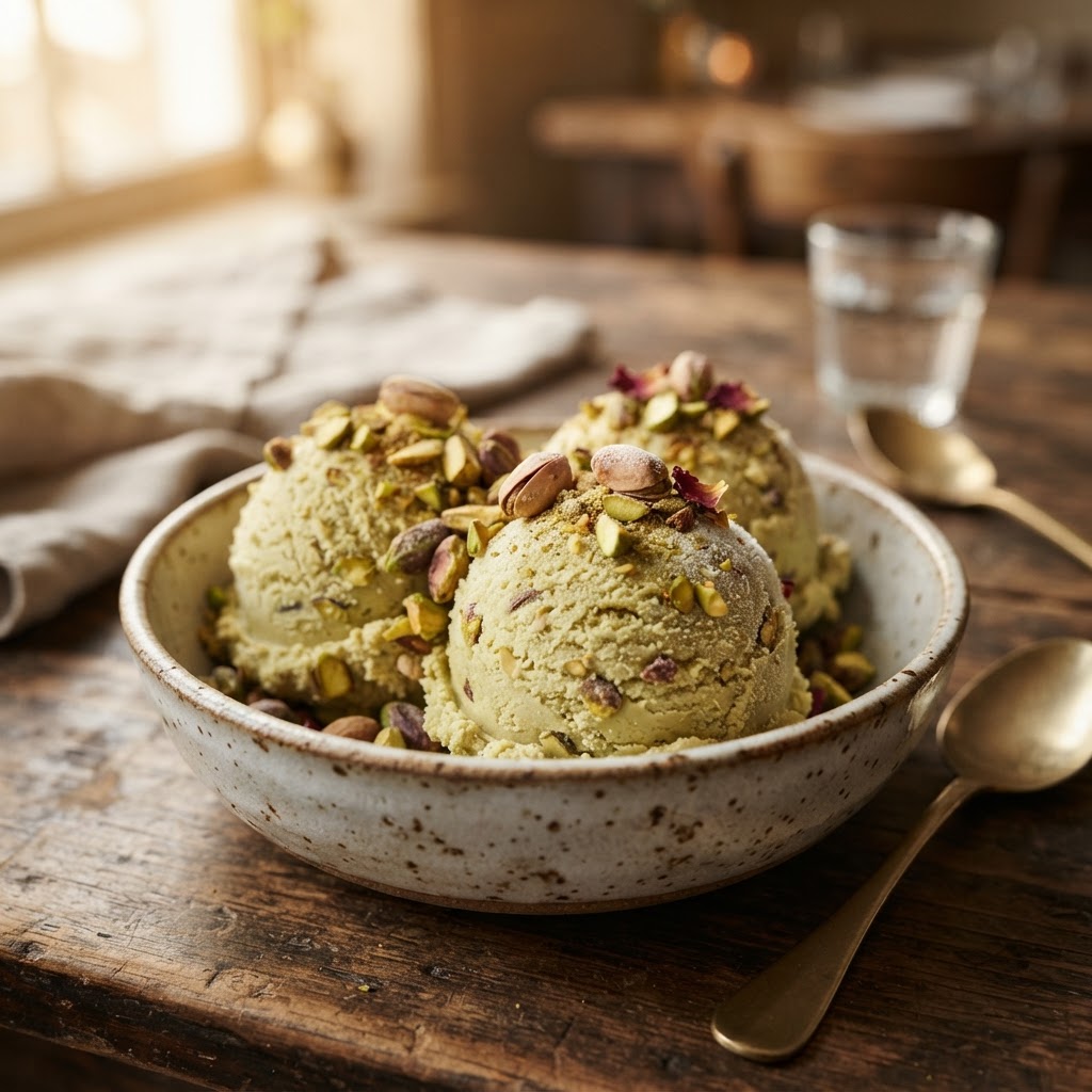Homemade Pistachio Icecream