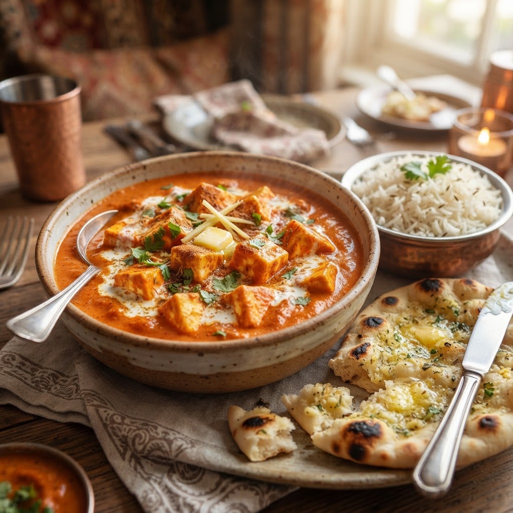 Paneer Makhani with Rice / Naan