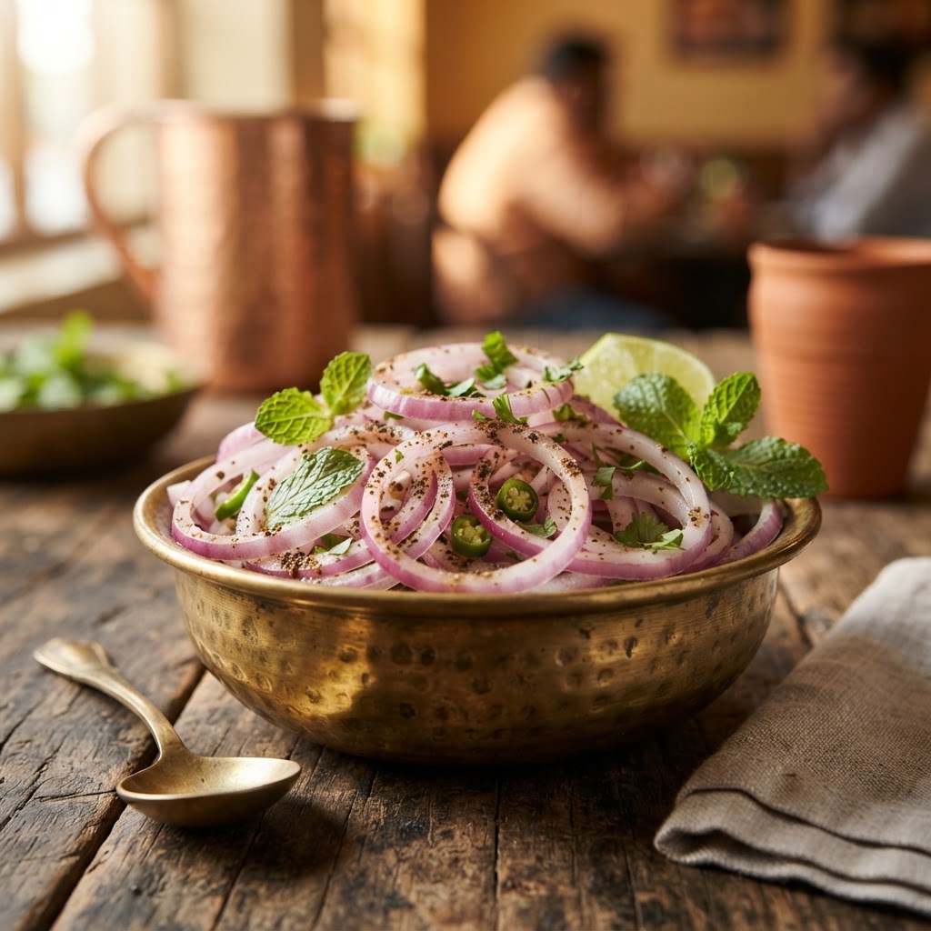 Onion Salad (Plain / Masala)