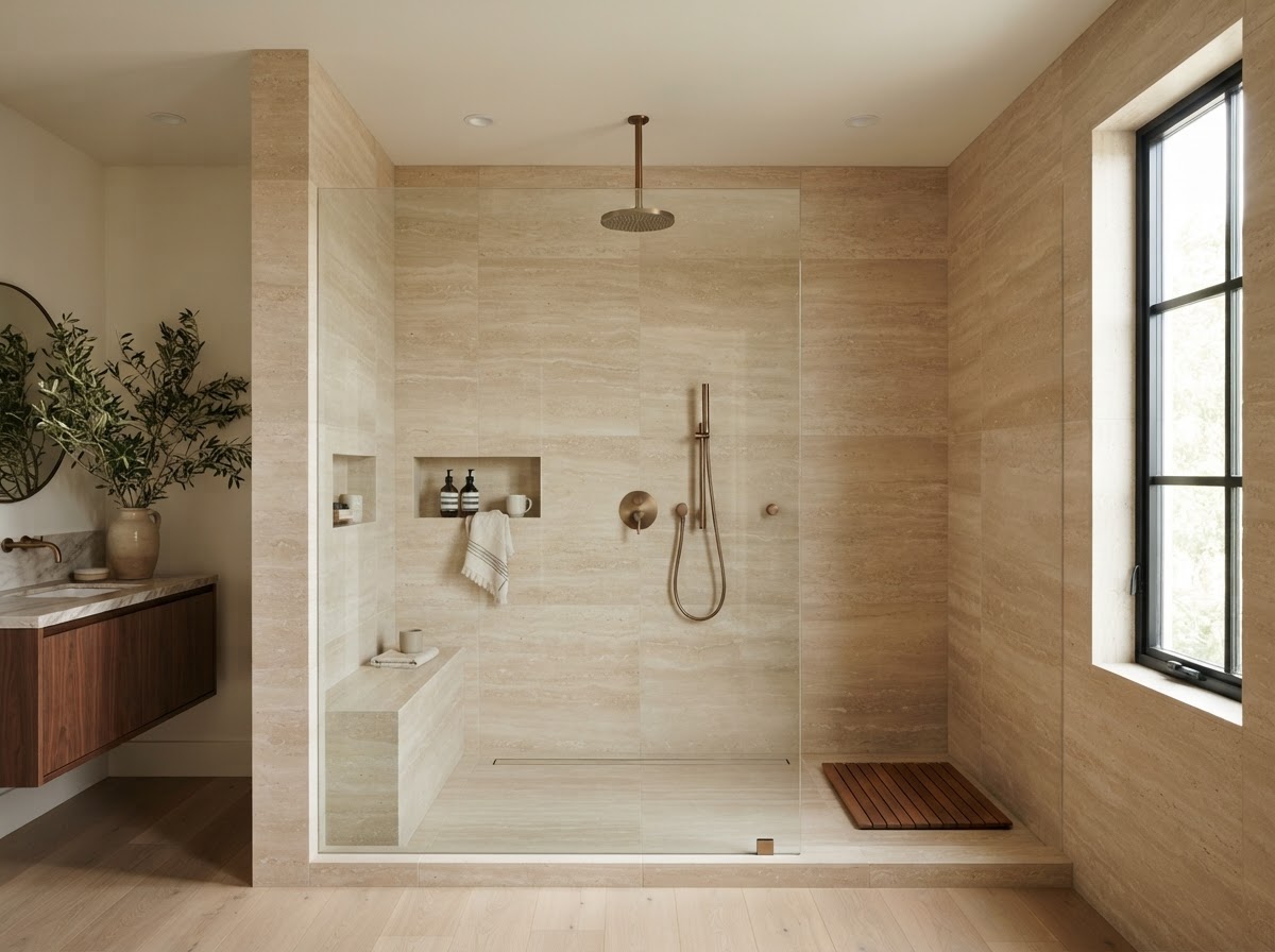 Custom Shower Tile installation in Tempe