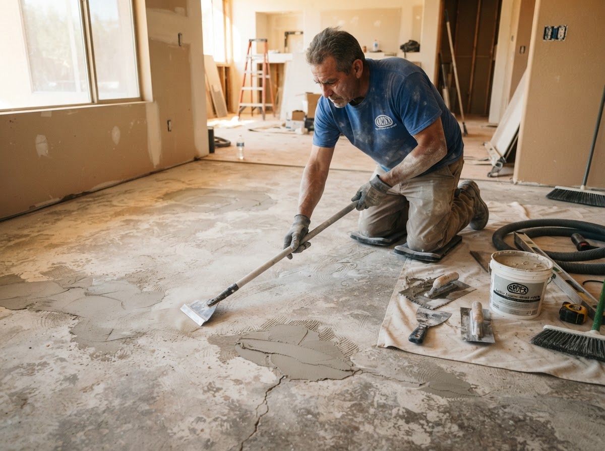 Demo & Subfloor Prep — installed by Timeless Floor Designs