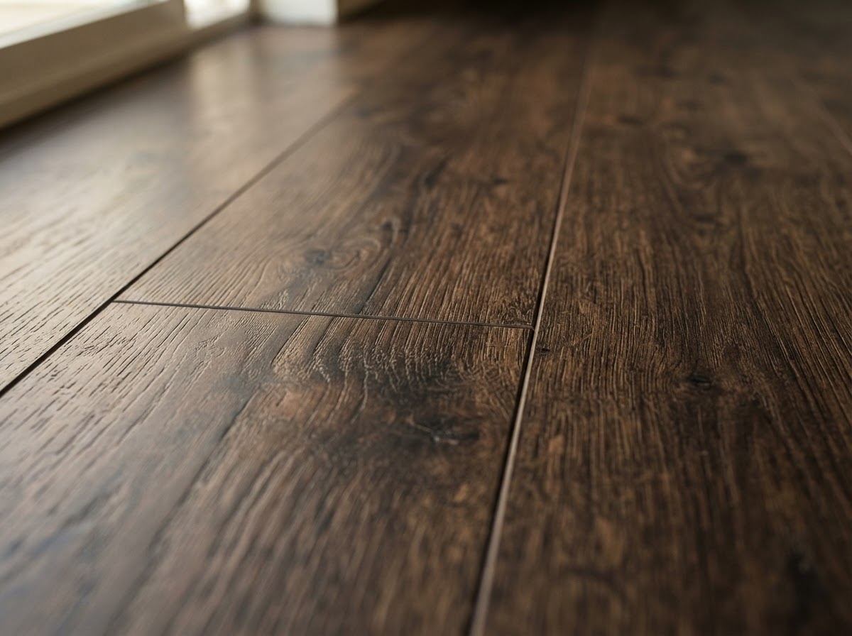 Luxury vinyl plank detail