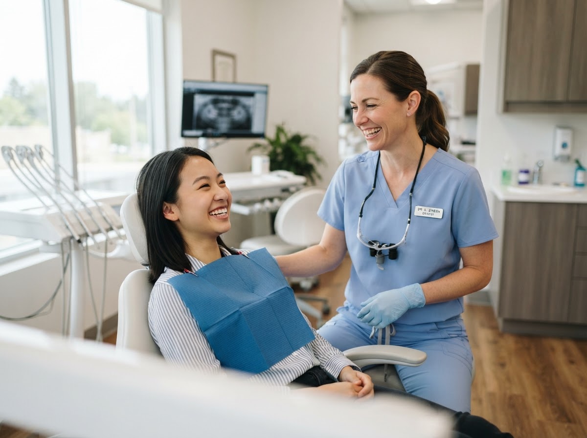 Dentists professional at work