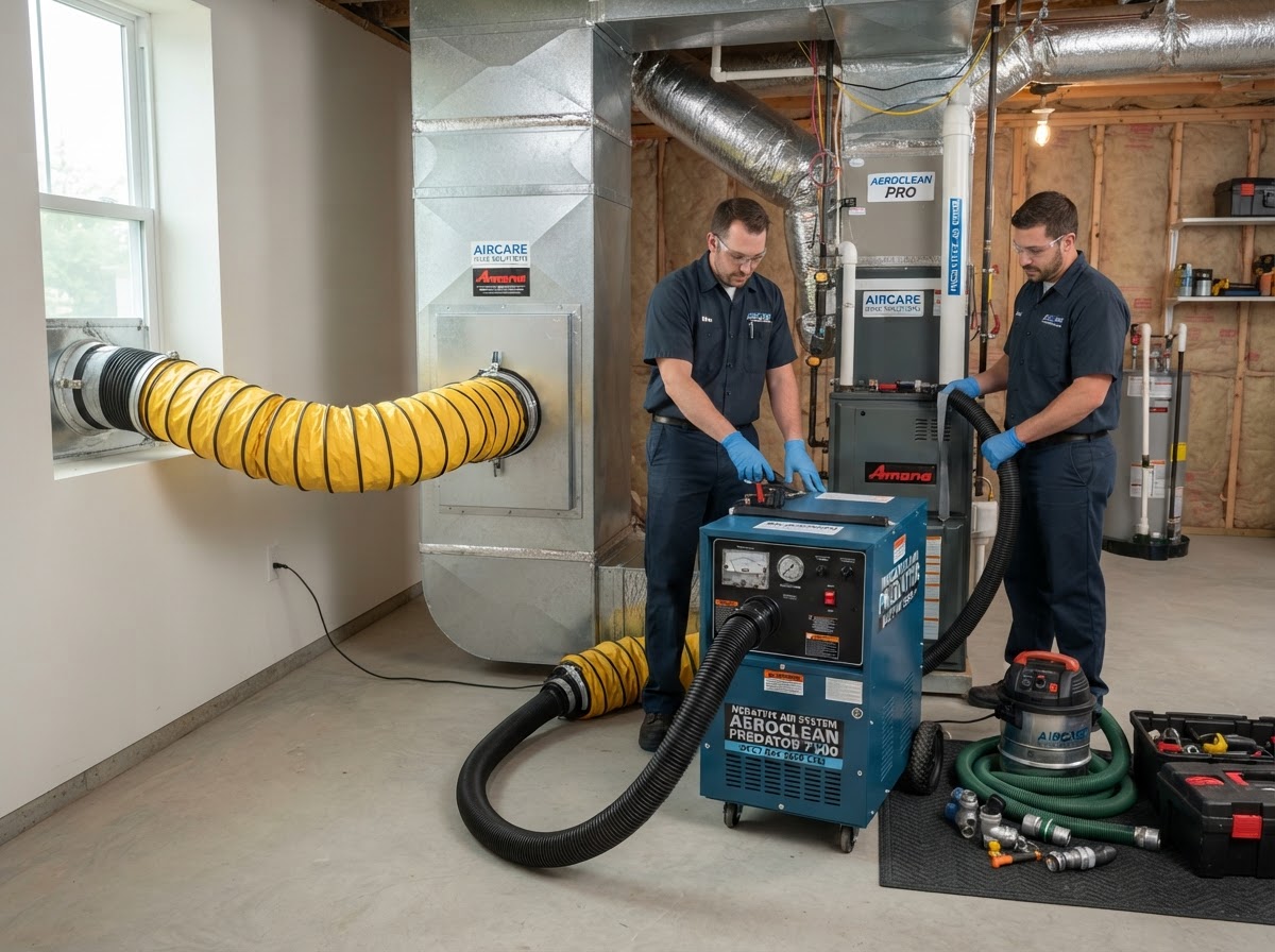 Negative Air Machine HVAC hookup