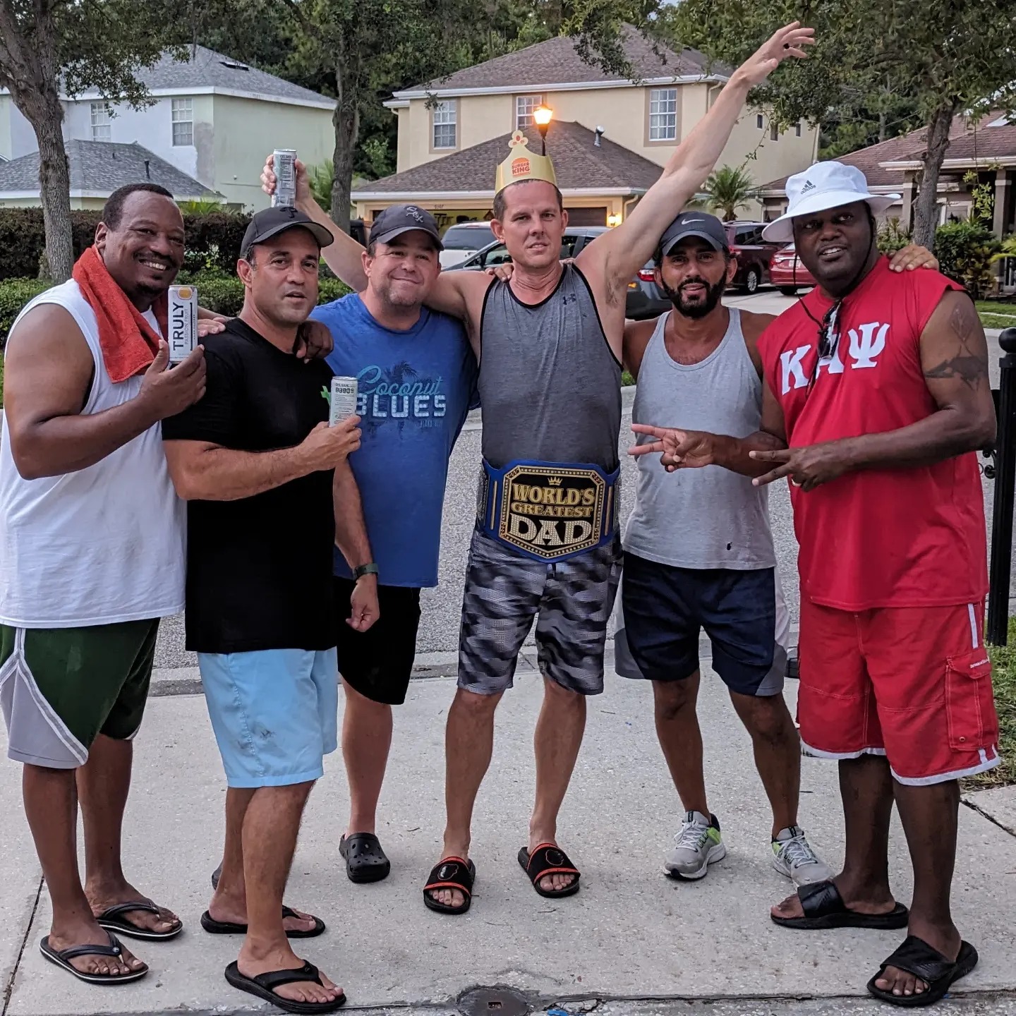 The original Dad Skool cul-de-sac Father's Day cookout