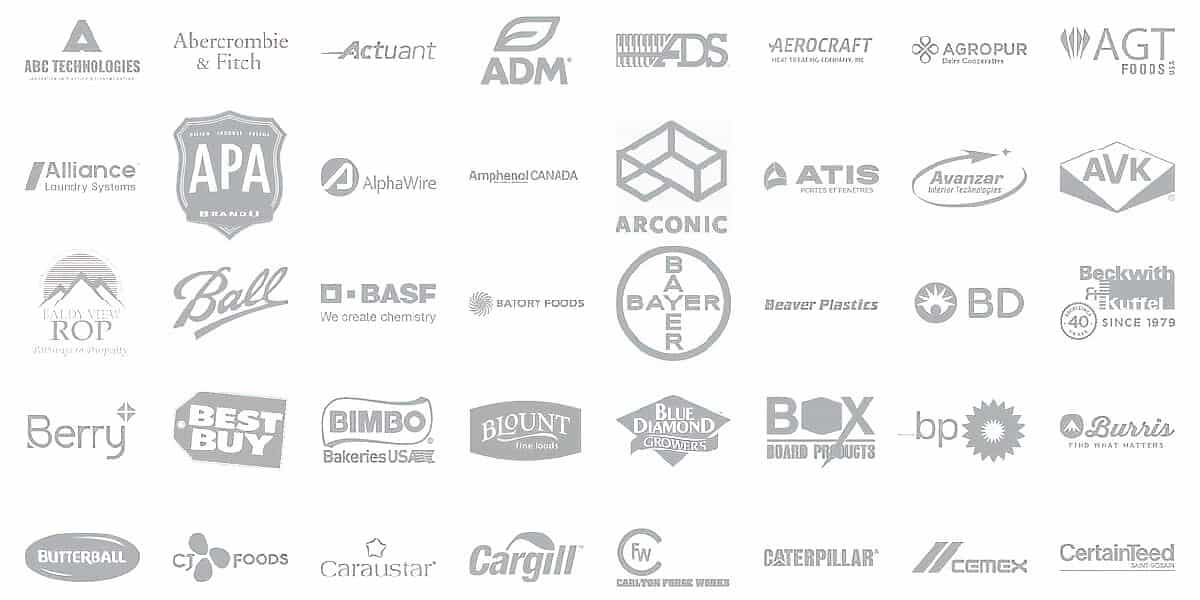 Trusted by leading manufacturing, aerospace, and food processing facilities