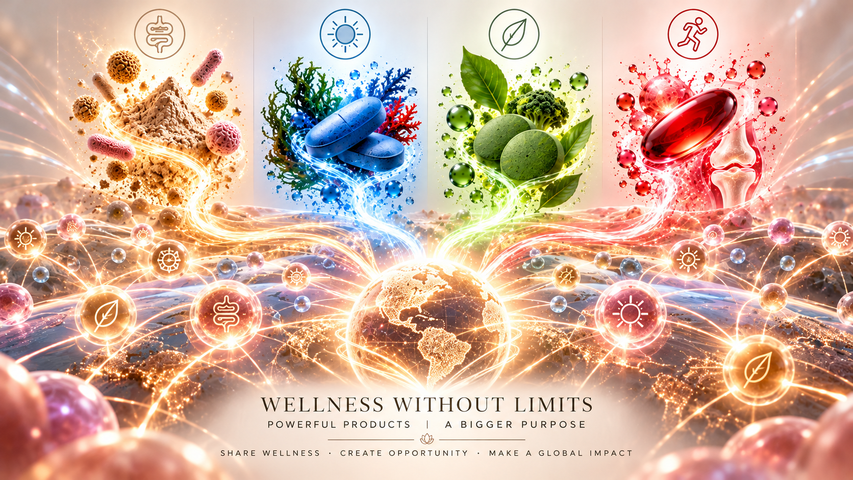 Wellness Without Limits — Powerful Products, A Bigger Purpose. Share Wellness, Create Opportunity, Make a Global Impact