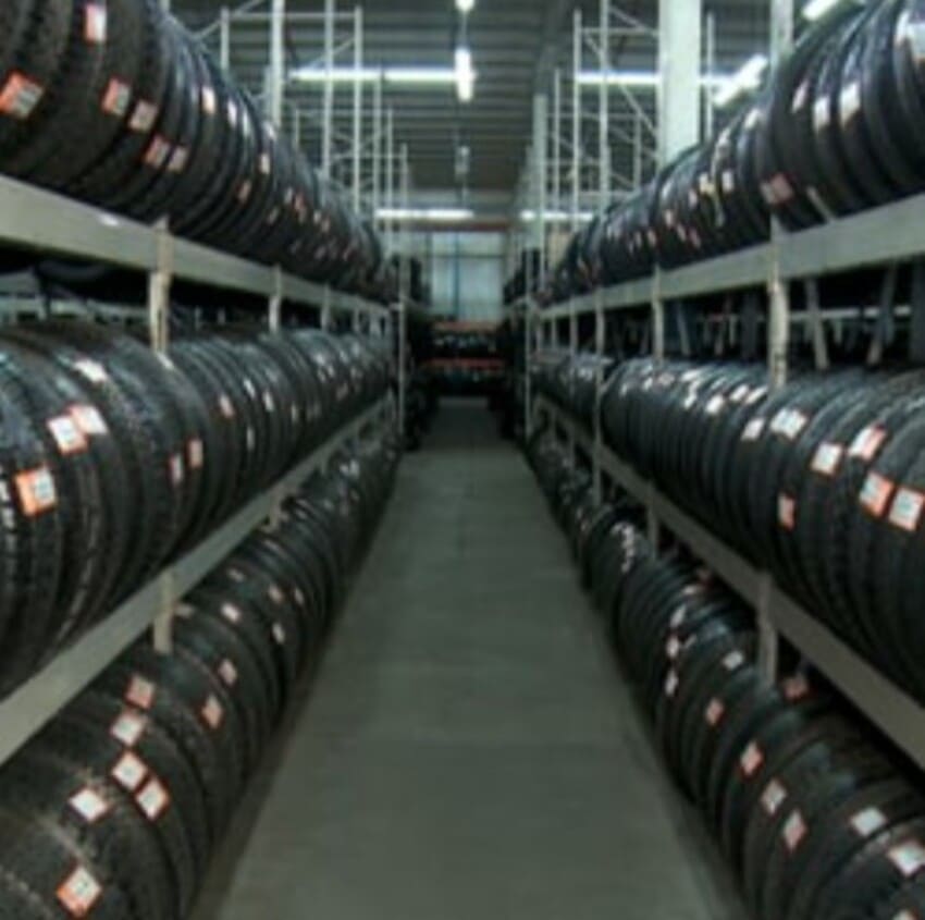 DSJ tire warehouse with extensive new and used tire selection