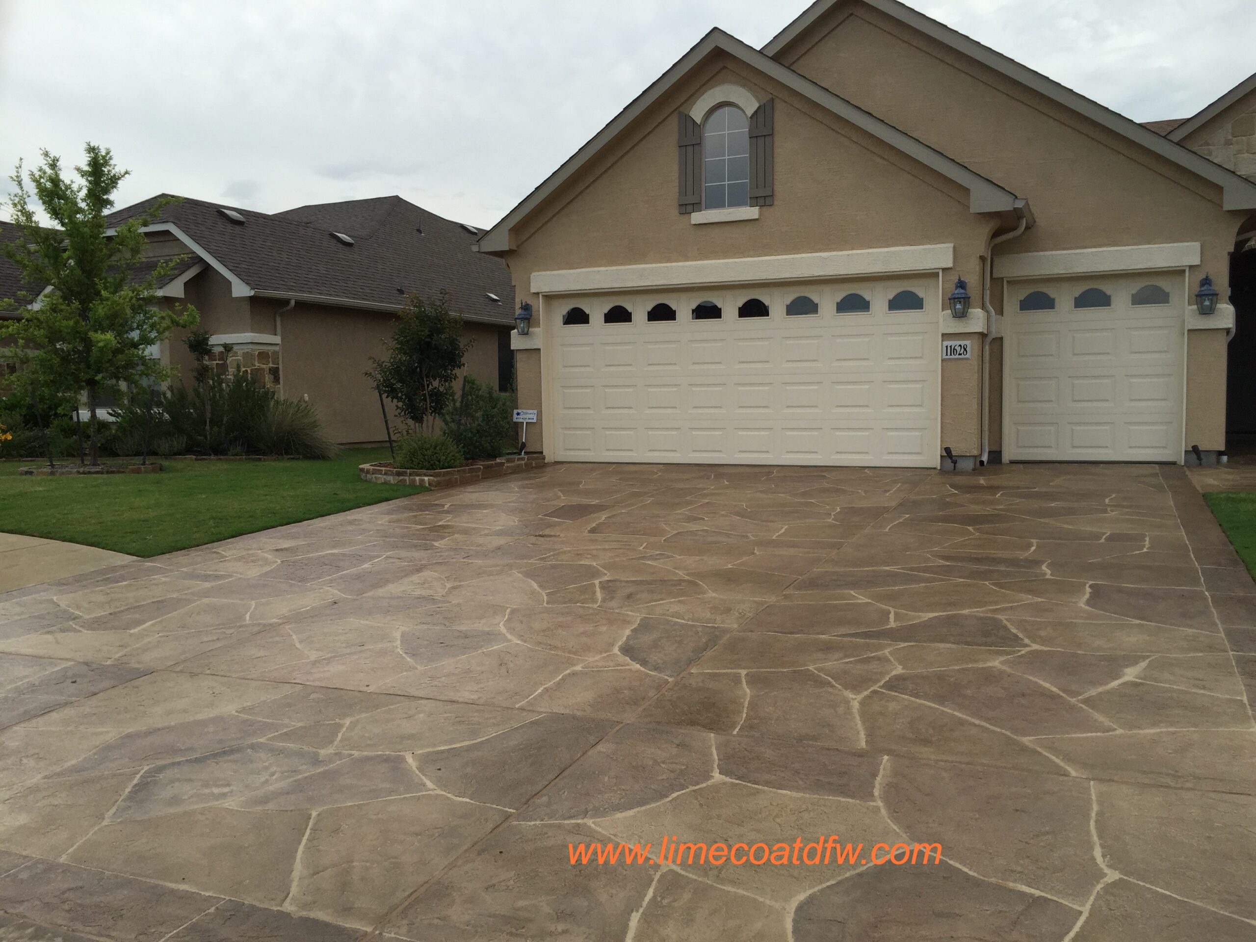 Patio & Walkway Transformation — after LimeCoat DFW resurfacing