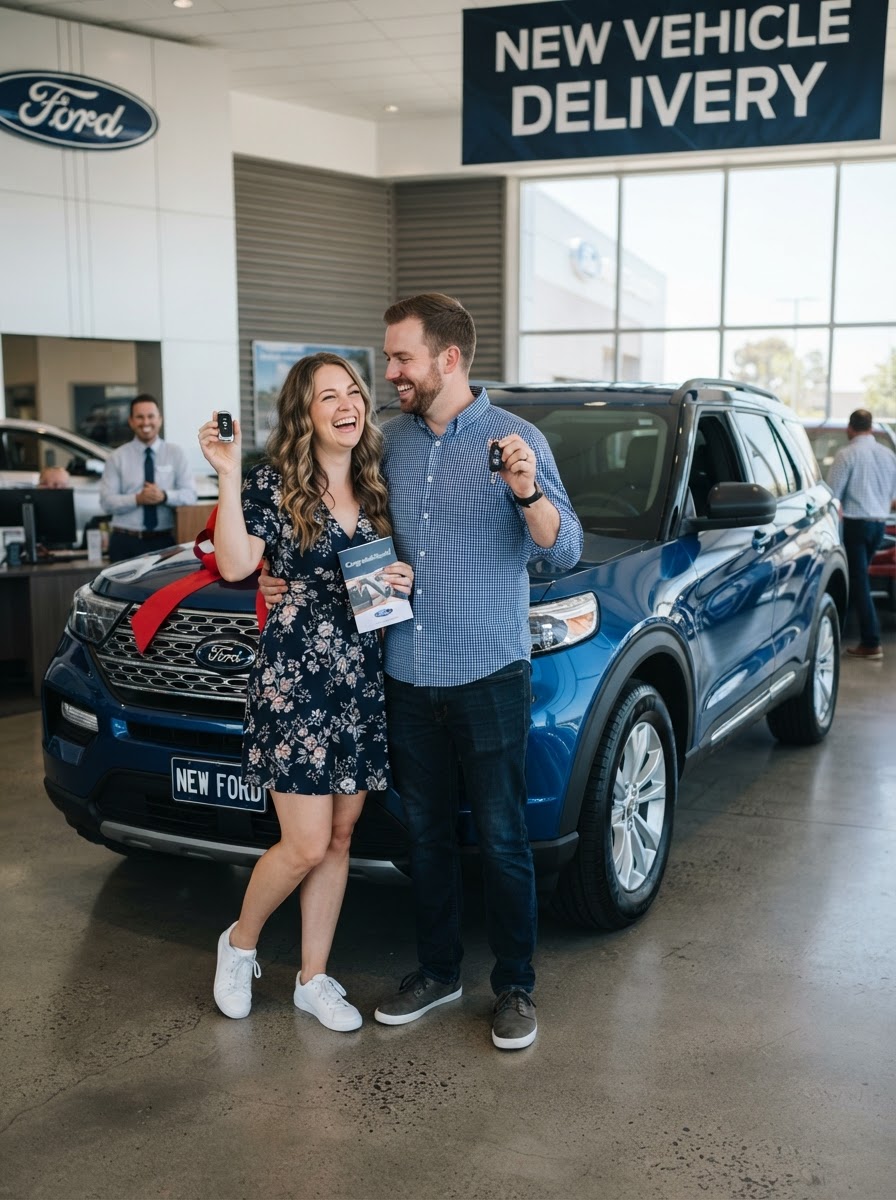 The Davison Family with their 2025 Ford Explorer