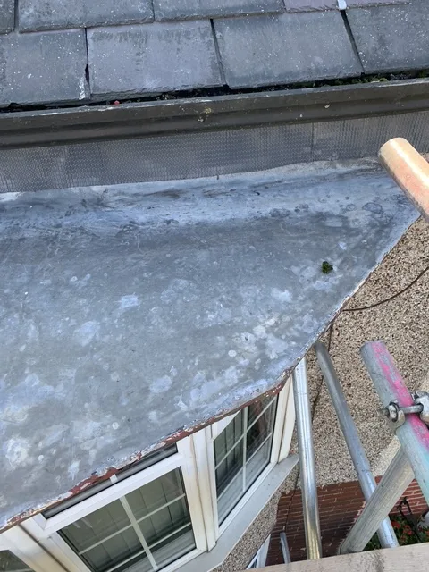 Before: Bay Window Top Roof Overhaul & Waterproofing by Wales Roofing in Sheffield