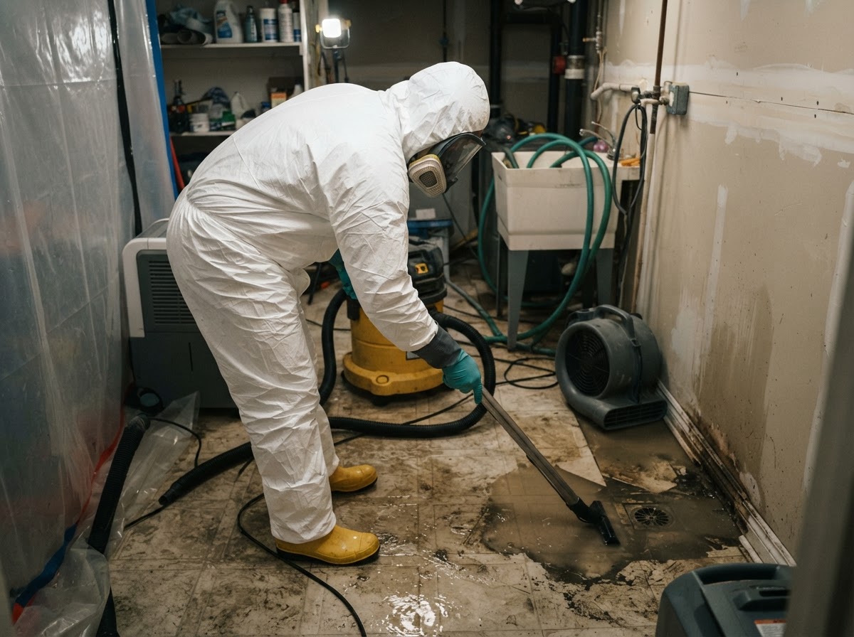 Sewage backup and black water cleanup near New Braunfels