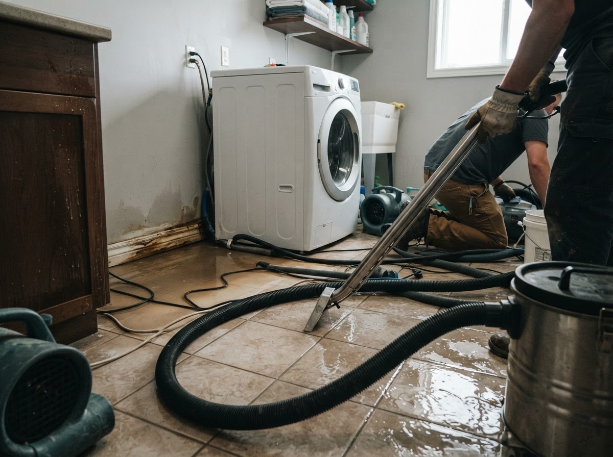 Appliance leak and overflow cleanup near New Braunfels