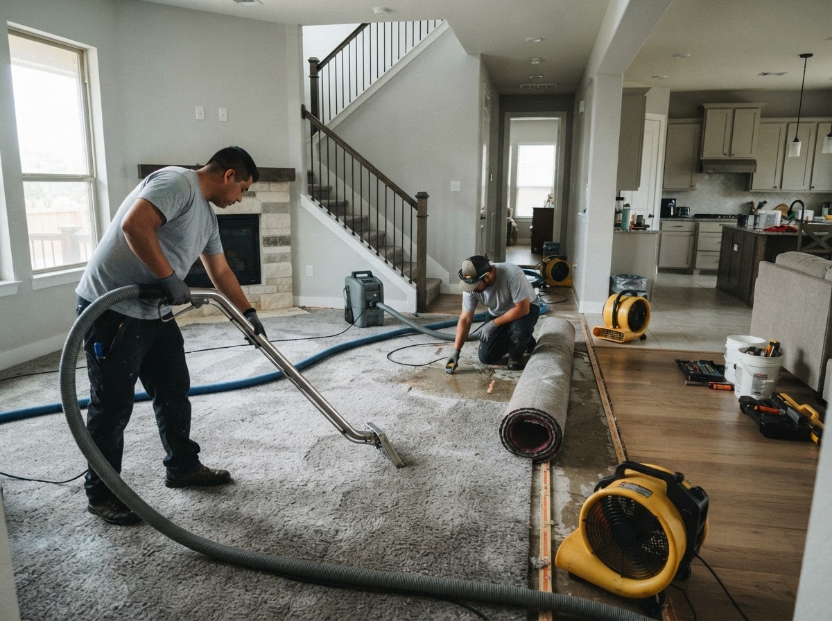 Water damage restoration in New Braunfels