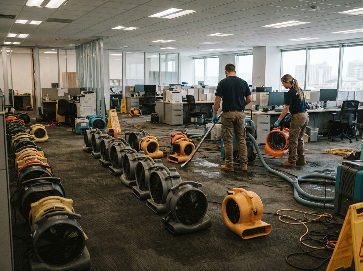 Commercial water damage restoration near New Braunfels
