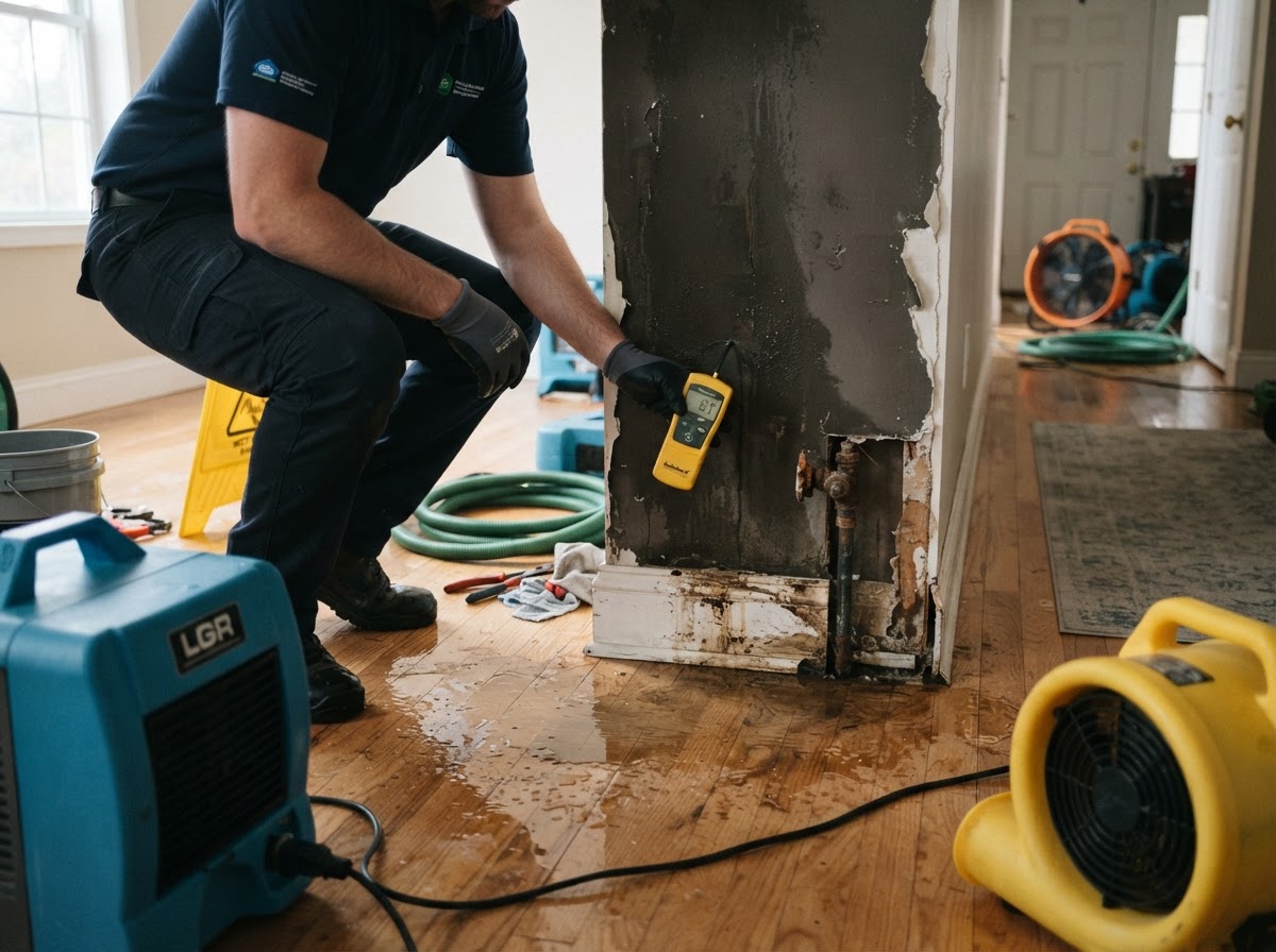 Burst pipe and plumbing leak cleanup in New Braunfels