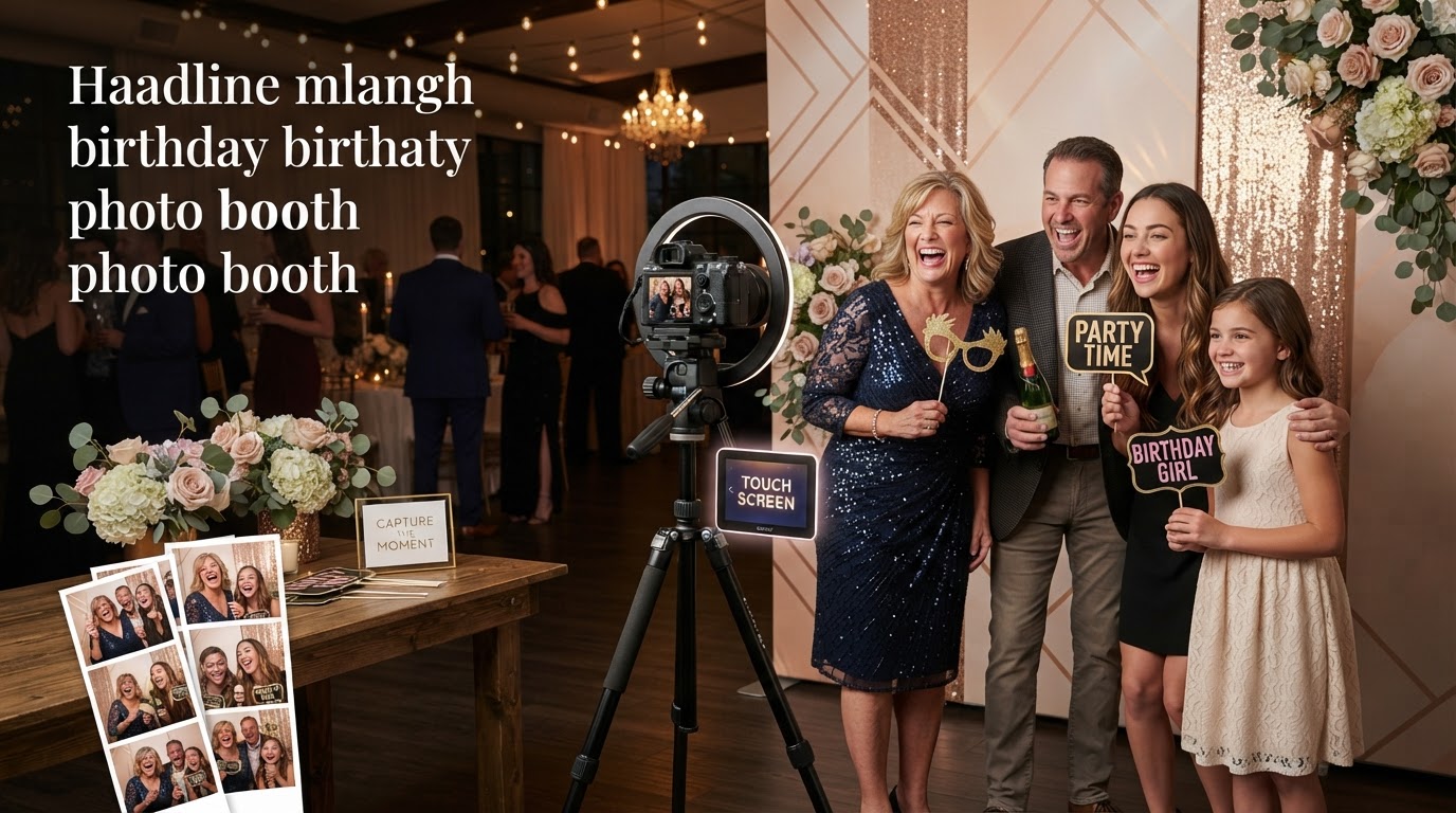 Birthday photo booth rental in Carrollton Georgia