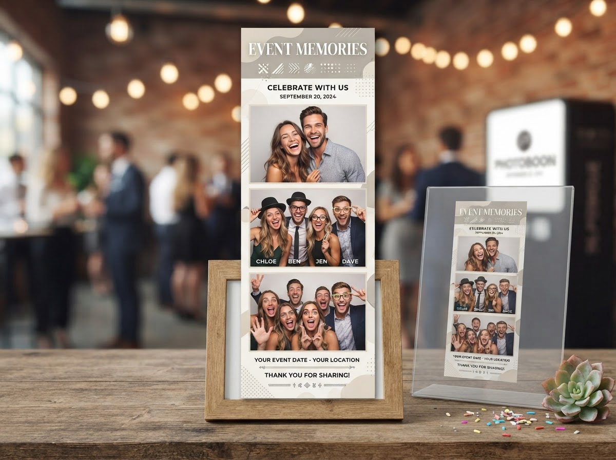 Custom corporate photo booth graphics in Douglasville