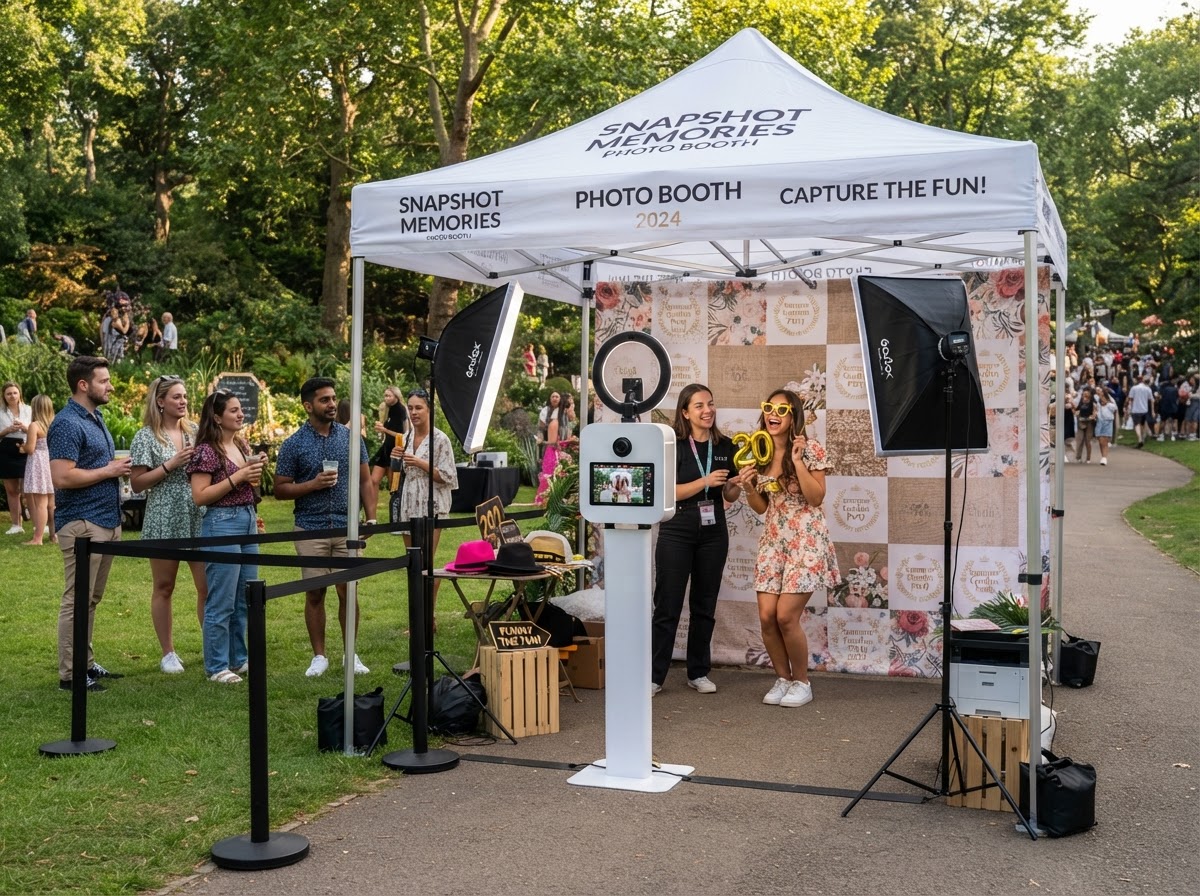 Outdoor photo booth setup in Tallapoosa Georgia