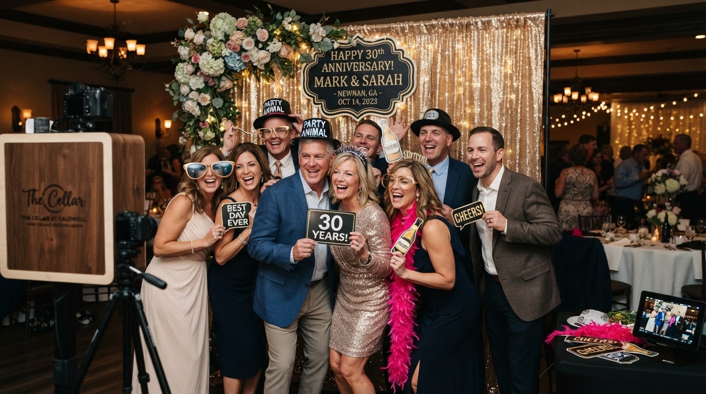 Party photo booth rental in Newnan Georgia
