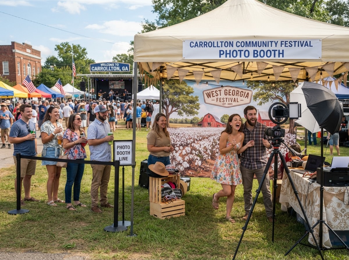 Festival and community event photo booth in Carrollton
